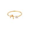 A-Z Initial Rings for Women Open Adjustable Stainless Steel Wedding Ring 2024 Trend Gold Color Couple Jewelry Accessories Gift