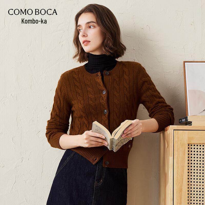 Women's Autumn/Winter Cashmere Cable Knit Cardigan