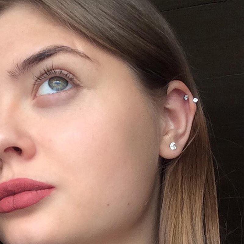 Модное кольцо для пирсинга хряща септокристалл для носа и губы сережка