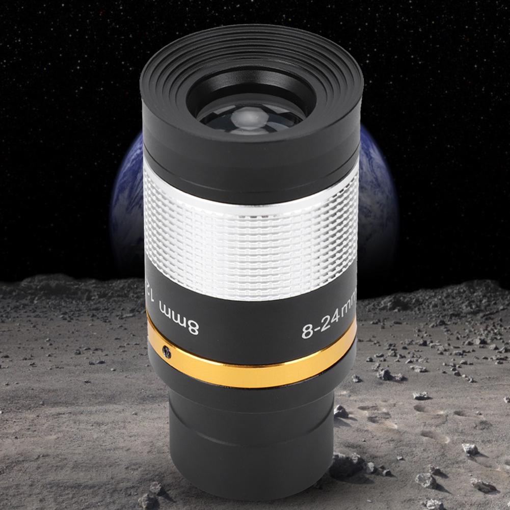 Professional 8-24mm Zoom Eyepiece Optic Telescope Lens for Star Watching Astronomical Use