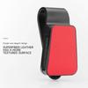 Car Glasses Holder Universal Car Visor Sunglasses Holder Clip Leather Eyeglasses Hanger and Ticket Card Clip Eyeglasses Mount