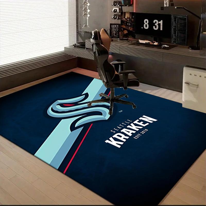 Go Team Kraken! Floor Mat for Living Room, Game Rooms, Office, Bedroom, Office Floor Mat Playful Design, Christmas fan gifts