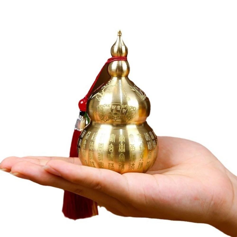 Chinese-Style Feng Shui Gourd Ornament Mini Size Wealth-Bringing Gourd Desktop Decoration