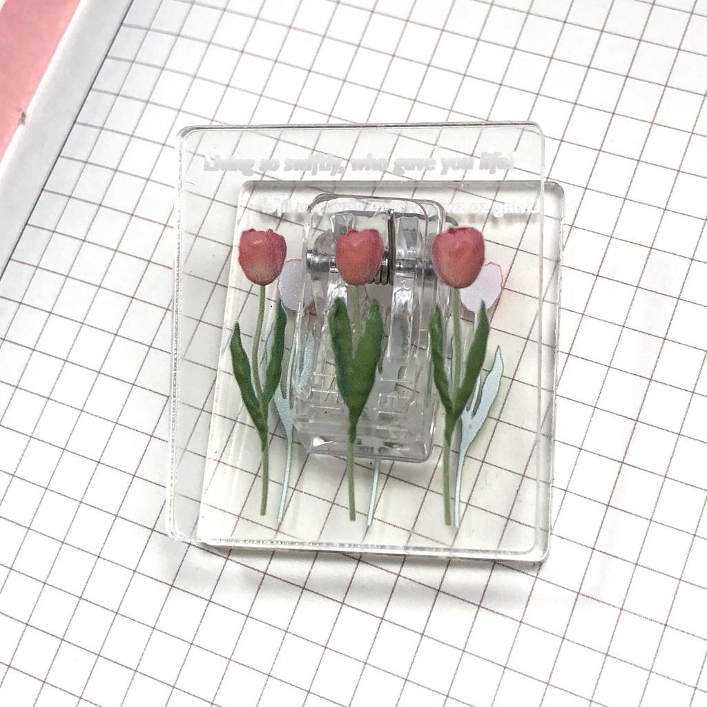 1 Pc Scrapbook Paper Clips Fashion Transparent Gradient Color Non-sticky Memo Pad Clip Cute Star Heart Style Snack Seal Clip