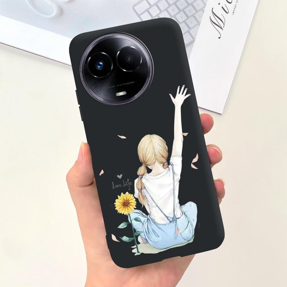 Ударопрочный Чехол Для Realme 11 5G / Realme 11X Чехол На Телефон Модный Девушки Мягкий Силикон Funda Для Realme11 11 X 2023 RMX3785 Coque