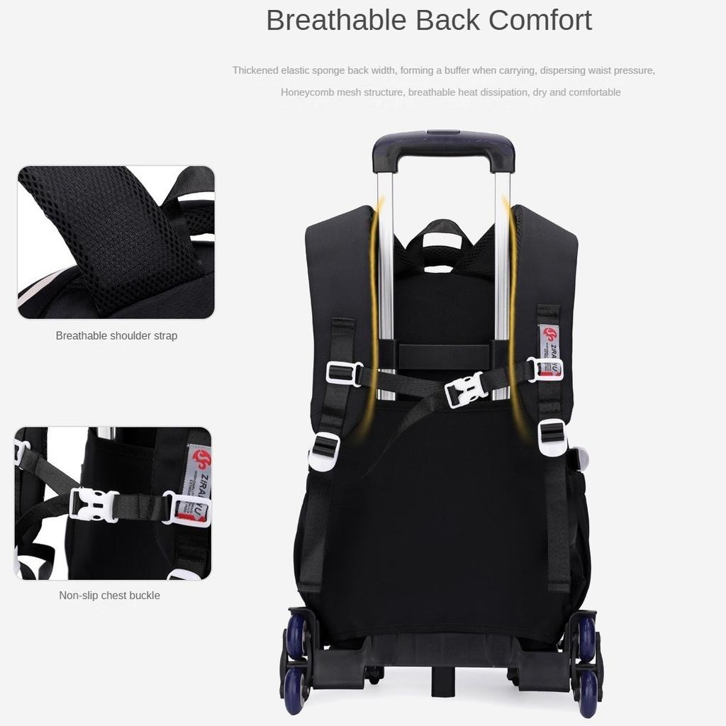 2-колесная дорожная сумка-тележка, школьный рюкзак-тележка для мальчиков, детский дорожный рюкзак на колесах, школьные рюкзаки для детей