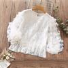 Рубашки для девочек-подростков, детская одежда, белые кружевные блузки для девочек, весенняя милая детская одежда, топы