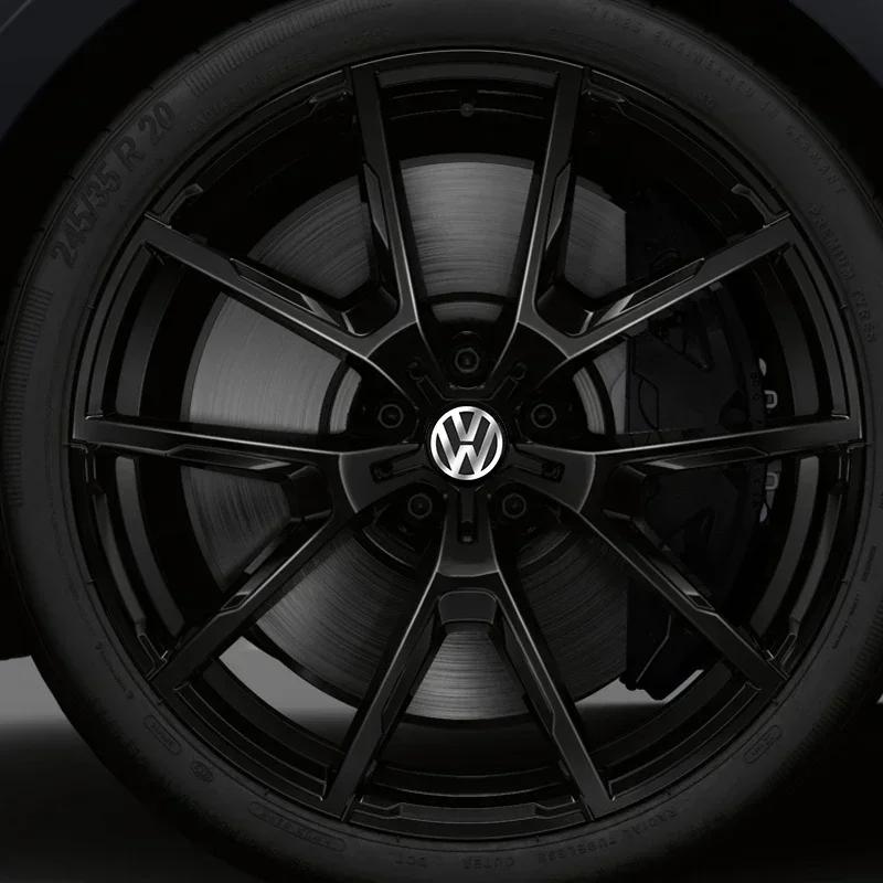 Для VW Volkswagen Jetta MK5 Golf 4 шт. 56 мм Центральные колпачки ступицы колеса автомобиля Наклейка с логотипом Для Volkswagen VW Touran Beetle Golf Passat Je
