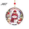 Decorative Wooden Holiday Signs Christmas Hanging Sign with Hemp Rope, Rustic Wall Decor Gift Wrapping Tags for Home Party Decoration, Solid