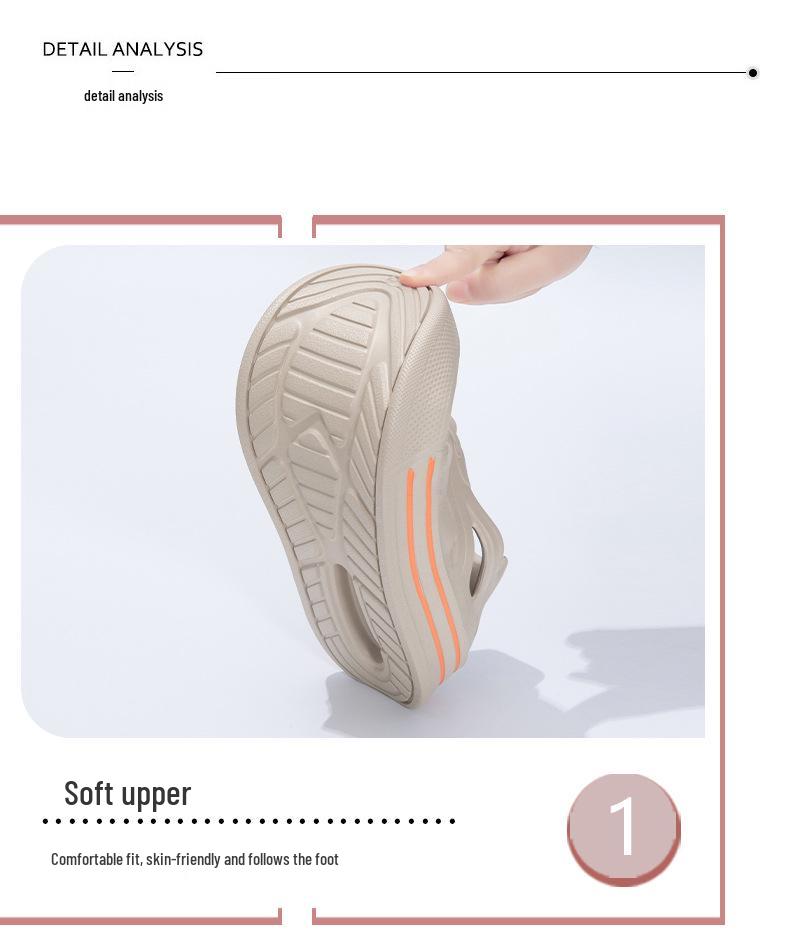 Unisex Lightweight EVA Clog Shoes for Summer: Beach, Driving, and Cool Closed-Toe Slippers Sandals