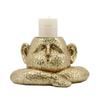 Bougeoir - Original - Penseur Amusant - Doré - 21x15x12cm - Décoration Intérieure