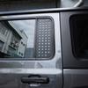 Накладка на заднее стекло автомобиля, декоративная рамка для Jeep Wrangler JL для JT Gladiator 2018, 4-дверная версия, металлические автомобильные аксессуары