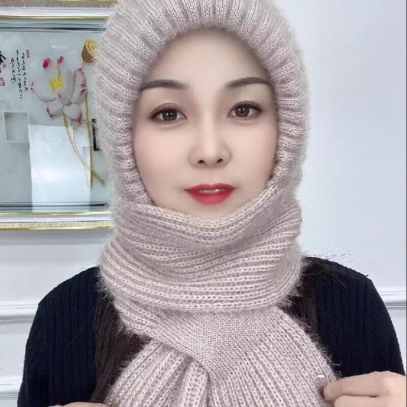 Women's Warm Knitted Scarf Hat