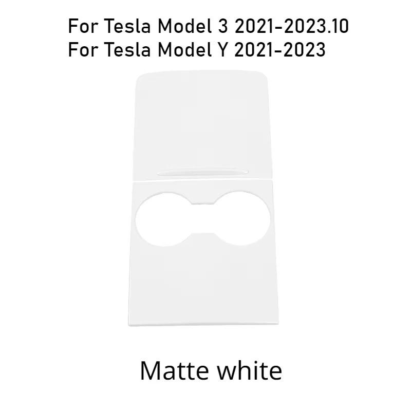 For Tesla Model 3 Y Center Console Patch with Push Handle Center Console Panel ABS Cover Fit with Original Car Protective Decor
