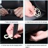 Car Seat Back Organizer, Leather Vehicle Seatback Storage Pocket With Foldable Table Tray, Multifunctional Automotive Backseat Protectors Kick Mats