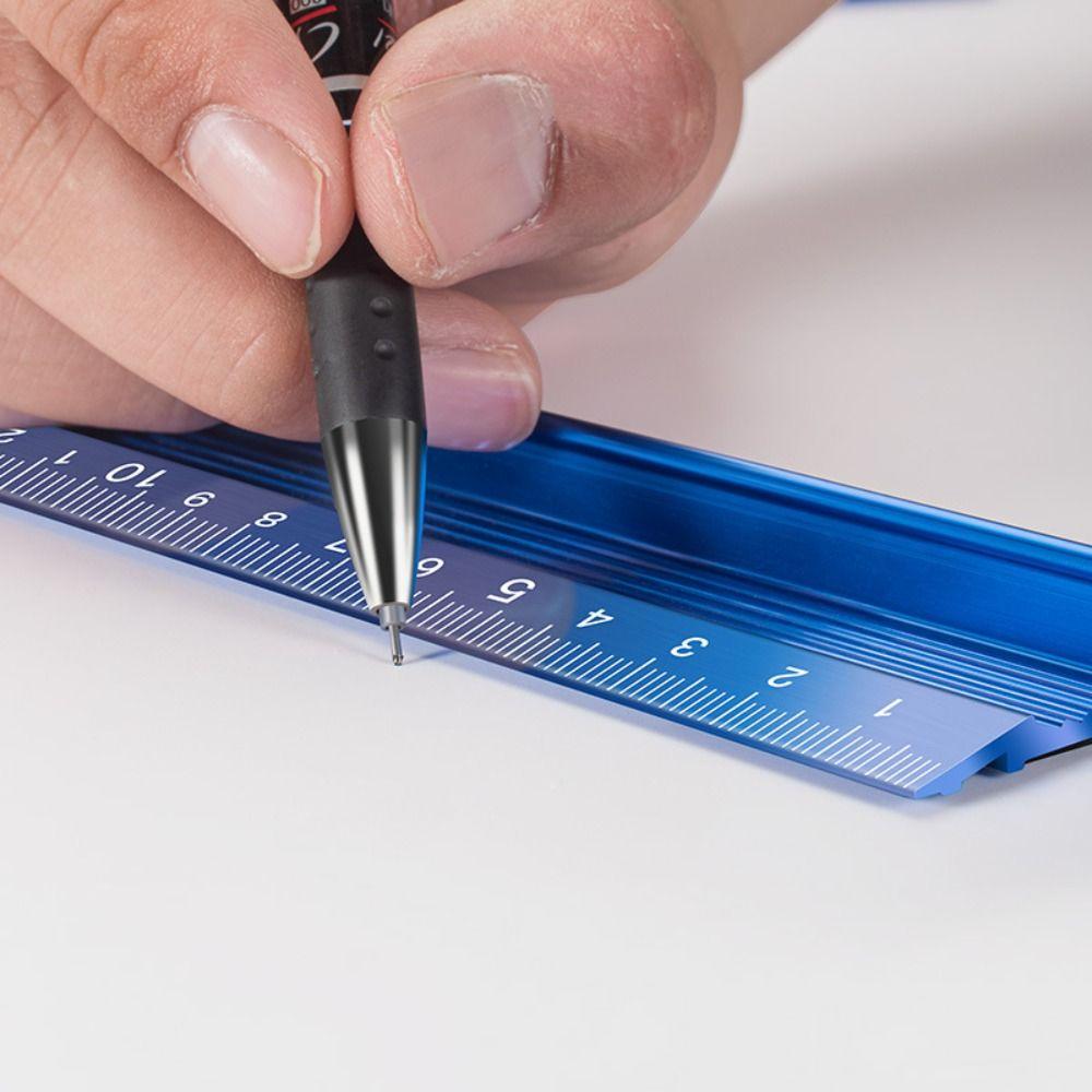 Прямая линейка из алюминиевого сплава Линейка для калибровки из алюминиевого сплава Инженерная нескользящая линейка Школа