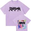 Rawayana Donde Es El After Album Y2K T Shirt Unisexs Clothing High Street Tee Shirts Fashion Cotton Tee Shirt Streetwear Teenagers