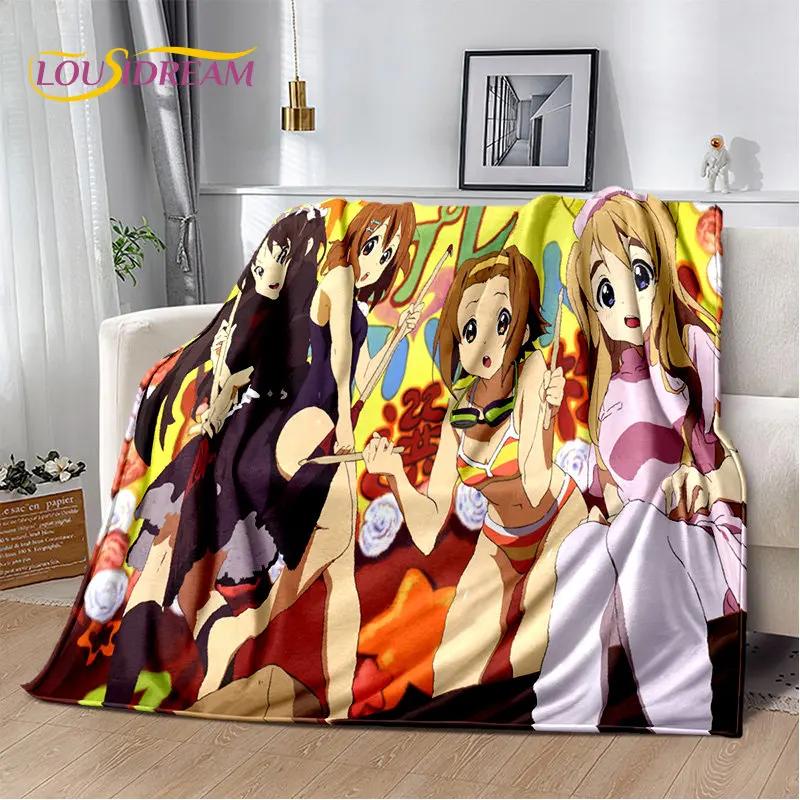 K-ON Cartoon Cute Lolita Kawaii Girls Мягкое плюшевое одеяло, фланелевое одеяло, плед для гостиной, спальни, кровати, дивана, пикника