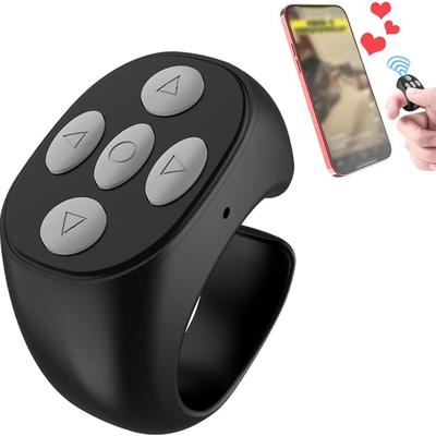 Беспроводной Bluetooth пульт дистанционного управления-кольцо для пальца, пульт для прокрутки, пульт для спуска затвора камеры для iPhone, iPad, iOS, Android