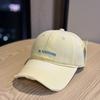 Spring and summer new Korean-style fashion retro letter embroidered baseball cap for women, casual and versatile, sun-shading, face-slimming, trendy