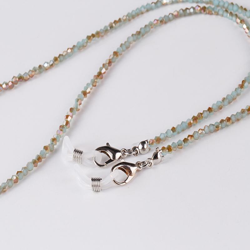 Модные бусины Маска Очки Двойного назначения Шнурок Хрустальные плетеные бусины Цепочка для очков Цепочка для маски Ожерелье Ювелирные изделия Цепочка для наушников EMA