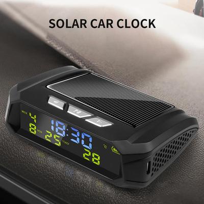 TPMS Look солнечные автомобильные цифровые часы с ЖК-дисплеем, время, дата, автомобильный дисплей температуры для украшения личных деталей автомобиля на открытом воздухе