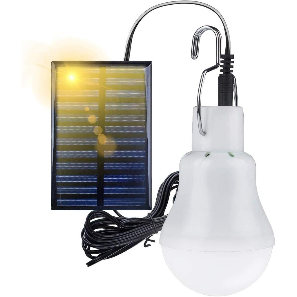 Светодиодная лампочка для садового домика на солнечной батарее, подвесной светильник с регулируемой солнечной панелью, 3 Вт, кемпинговый фонарь, подходит для освещения на открытом воздухе, в походе, в кемпинге, для палатки, для рыбалки
