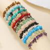 Натуральный браслет из неровной гальки Корейский стиль ins Модный браслет из цветной гальки Украшения для женщин