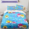 3pcs Shark Bedding Set Duvet Cover Closure Includes 1 Duvet Cover & 2 Pillowcases, Soft and Comfortable for All Seasons.