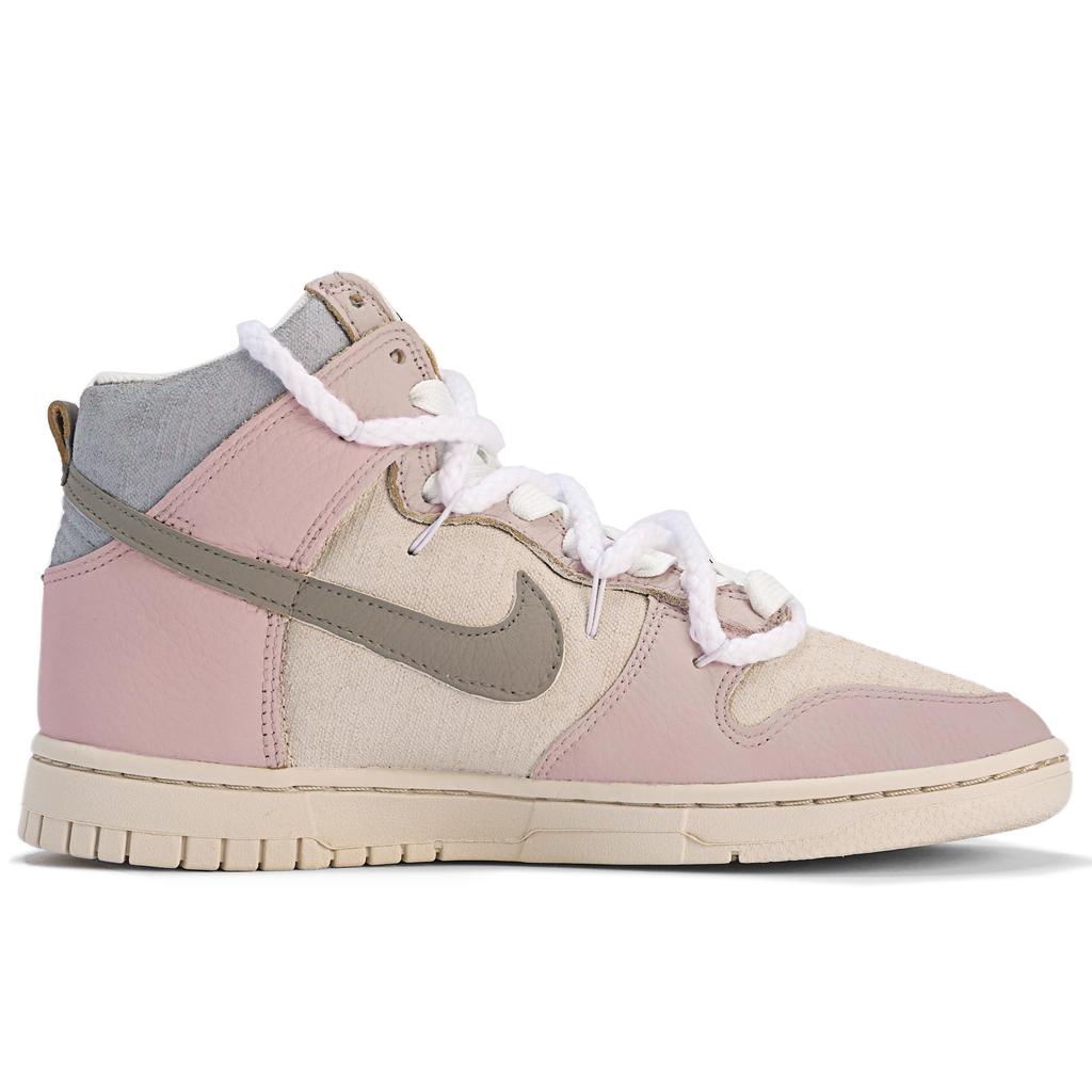 Nike Dunk Skateboard Shoes Women's High top Pink/Gray DX3452-700(TeamM-)