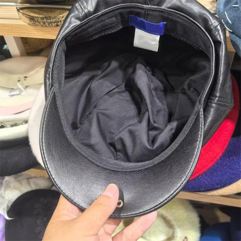 Берет с заклепками для леди, девушки, модный, 2000-е, восьмиугольная шляпа, шляпа водителя, шапочки с черепом для девушки, все сочетается, рокерская шляпа