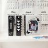 40Pockets Korean Y2K Black White Checkerboard Card Album Creative Hollow Window Kpop Idol 3-inch Photo Card Holder Collect Book
