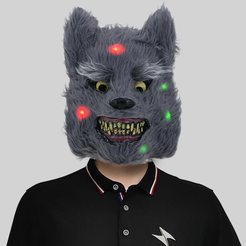 Яркая Светящаяся Маска Кролика Идеально Подходит Для Празднования Хэллоуина И Красочных Костюмированных Вечеринок Для Детей И Взрослых