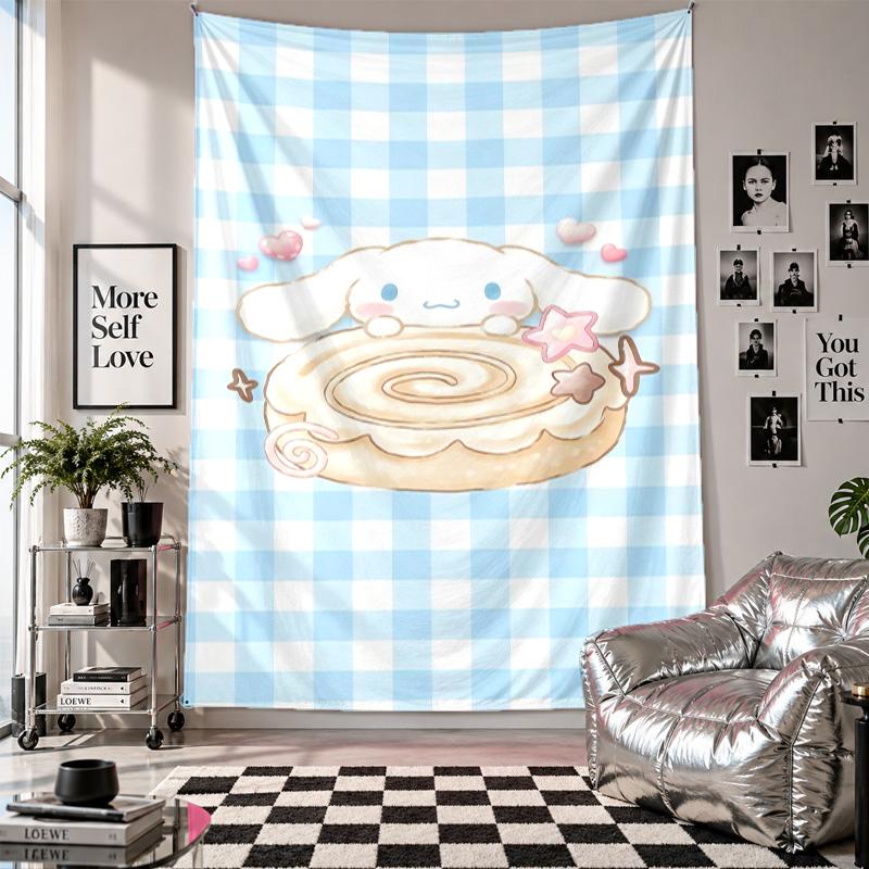 Wall TapestryCinnamoroll Art Hanging Cloth Decorative Background Cover for Room Decoration
