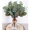 10pcs Artificial Eucalyptus Leaves Floral Stems Bouquet For Wedding Bridal Holiday Decor