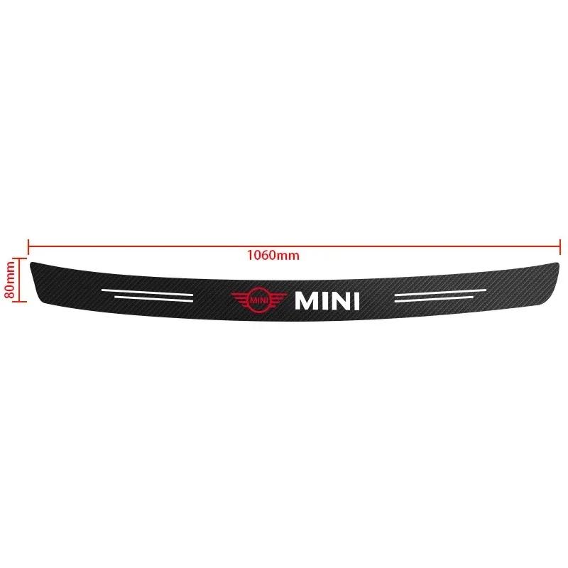 Carbon Fiber Car Trunk Rear Bumper Sticker Guard Plate Protector For MINI Cooper JCW WORKS R55 R56 F55 F56 R57 R58 R59 R60 ksgbw33