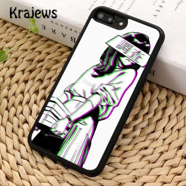 Krajews SAD JAPANESE ANIME AESTHETIC Phone Case Cover For iPhone 17 Air 16 15 14 plus 11 12 13 pro max Plus coque Fundas