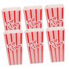 STOBOK 6 Pieces Popcorn Buckets, Carnival Popcorn Bags, Popcorn Boxes, Popcorn Treat Boxes, Candy Containers, Party Snack Buckets, Popcorn Holders