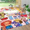 1Pc Strawberry Shortcake'S Sweet Adventure Carpet Rug Customizable Soft Washable Antislip Home Living Room Sofa Mats Personalized Rug 0917257