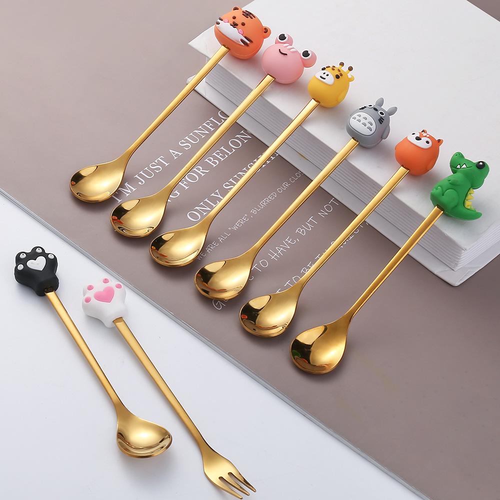 HANYANG 410 Stainless Steel Cutlery Home Hotel Use Cute Spoon Fork Western Cutlery