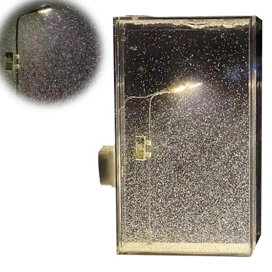 DIY Snow Scene Light Уличный фонарь Снежинка Лампа Комплект Настольный Самостоятельная Сборка Снежный Пейзаж Ночной Светильник Подарок для Друзья