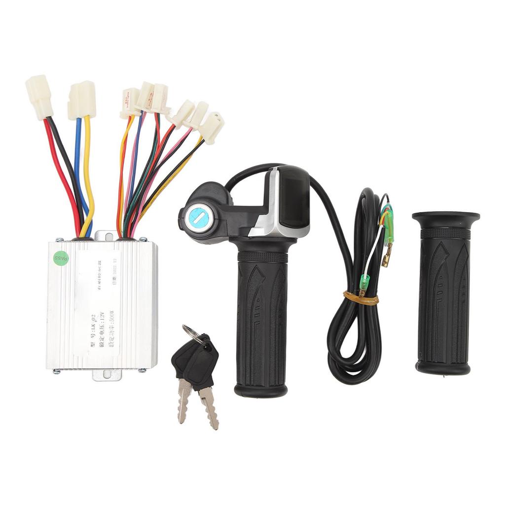 Controller Throttle Grip Set 12V500W Electric Speed Controller Display Throttle Rubber Grip with