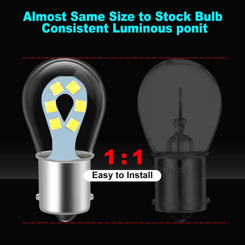 1156 BA15S P21W Led BAU15S PY21W 1157 BAY15D P21/5W BA15D Светодиодные лампы 12SMD 3030 Чипы Светодиодные авто Белый Автомобильный указатель поворота Лампа заднего хода Красный Желтый