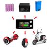 Low Power Consumption Electric Monitor with Clear Battery Percentage Readout Digital Voltmeter for 8 to 100V Systems