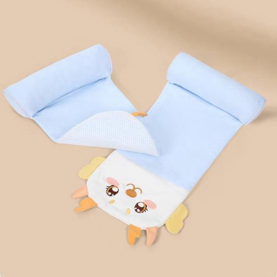 Подушка-поддержка для младенца Мягкая дышащая подушка для головы младенца для новорожденных 0-12 месяцев Сон Легкая Удобная для путешествий Наволочка в форме ребенка