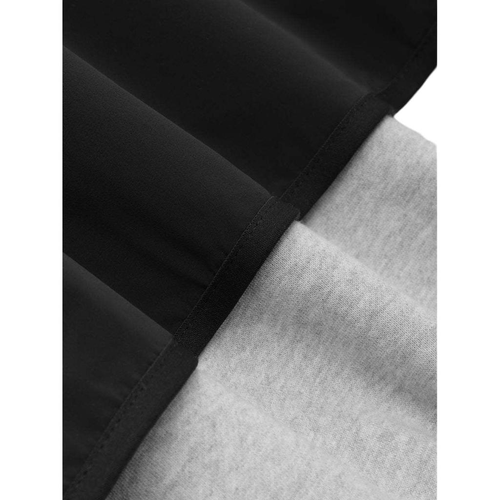 Fear of God Essentials Свитер с капюшоном из нейлонового флиса Светло-серый меланж/Иссиня-черный Мужские Топы Разноцветный 202SP244326F