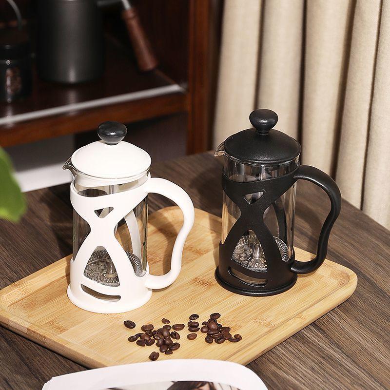 Стеклянные кофейники-прессы, фильтр-прессы, ручные кофейные чашки, высокая термостойкость, молочник, чайник, новый