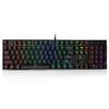 Redragon K556 RGB светодиодная проводная механическая игровая клавиатура с алюминиевыми улучшенными разъемами и мягкими тактильными коричневыми переключателями, 104 клавиши с возможностью горячей замены