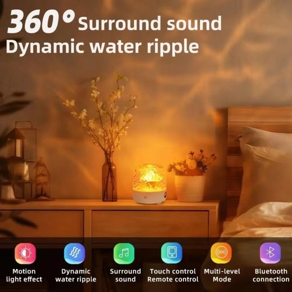 Dynamic Water Ripple Ocean Wave Projector Light 16 Colors Water Ripple Lamp Kids Gift