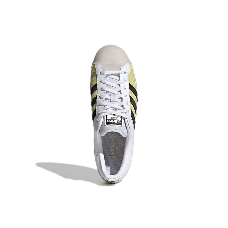 adidas Оригинальные кроссовки Superstar Retro Универсальные Повседневные Прочные Низкие Скейтбордические Кроссовки Унисекс Хаки Белый GX2887